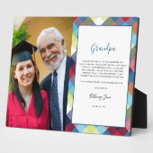 Danke, Opa | KARIERTER FOTO Fotoplatte (Seite)