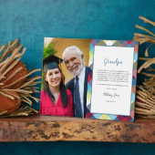 Danke, Opa | KARIERTER FOTO Fotoplatte (Seite)