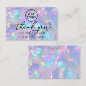Danke Opal Design Textur Visitenkarte (Vorne/Hinten)