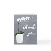 "Danke" Orchid Elegantenschrift | Leere Innen
