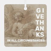 Danke Ornament Aus Metall (Vorderseite)