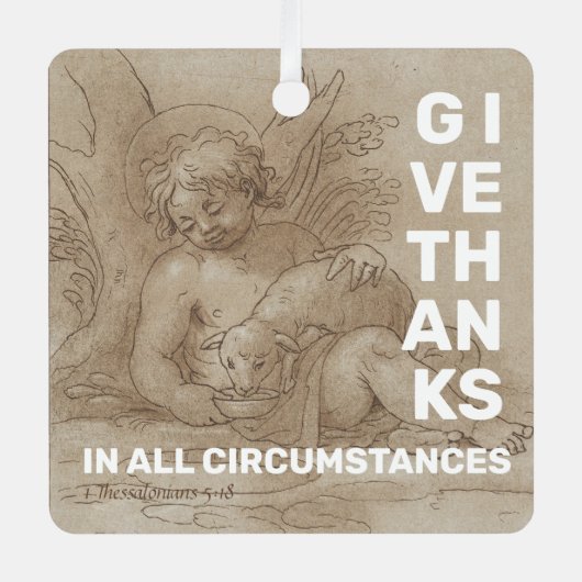 Danke Ornament Aus Metall (Vorderseite)