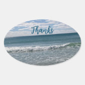 Danke Oval Sticker (Vorderseite)