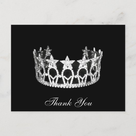 Danke Pageant Crown Postcard Postkarte (Vorderseite)