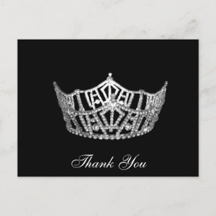 Danke Pageant Crown Postcard Postkarte
