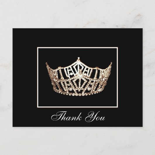 Danke Pageant Crown Postcard Postkarte (Vorderseite)