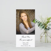 "Danke!" Pageant-Fotokarte Dankeskarte (Stehend Vorderseite)