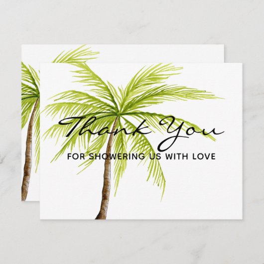 Danke Palme-tropische Strand-Dusche (Vorne/Hinten)