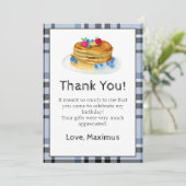 Danke Pancake Birthday Card (Stehend Vorderseite)