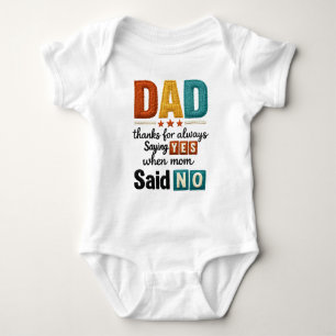 Danke Papa, dass du immer Ja gesagt hast, wenn Mam Baby Strampler