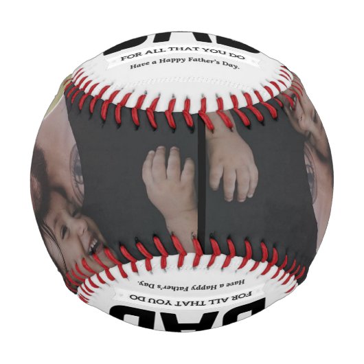 Danke, Papa, Foto Baseball (Vorderseite)