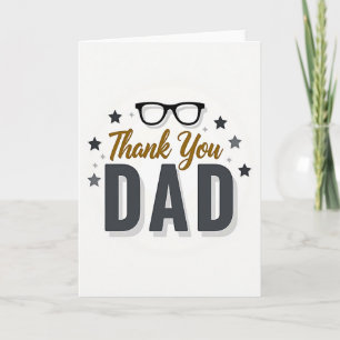 Danke Papa Silhouette Karte