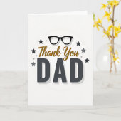 Danke Papa Silhouette Karte (Gelbe Blume)