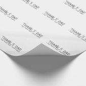 Danke Papa... Vatertagsgeschenk Geschenkpapier (Ecke)