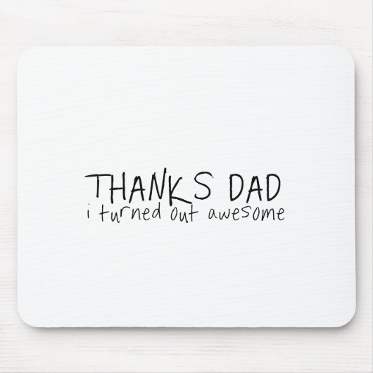 Danke Papa... Vatertagsgeschenk Mousepad (Vorne)