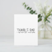 Danke Papa... Vatertagsgeschenk Postkarte (Stehend Vorderseite)