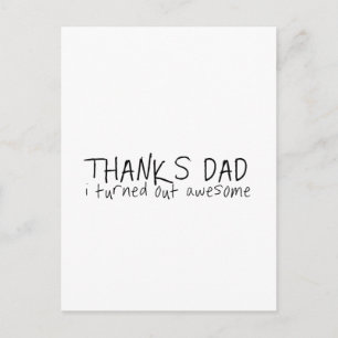 Danke Papa... Vatertagsgeschenk Postkarte