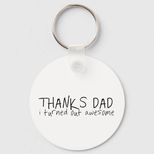 Danke Papa... Vatertagsgeschenk Schlüsselanhänger (Vorderseite)