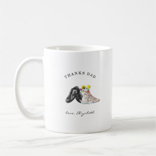 Danke Papa Zu meinen Füßen Wasserfarben Schuhe Kaffeetasse