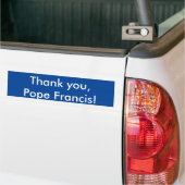 Danke, Papst Francis! Autoaufkleber (Auf Lkw)