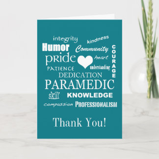 Danke!/Paramedic/EMT Dankeskarte