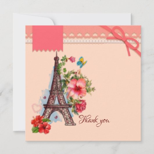 Danke Paris vintage (Vorderseite)