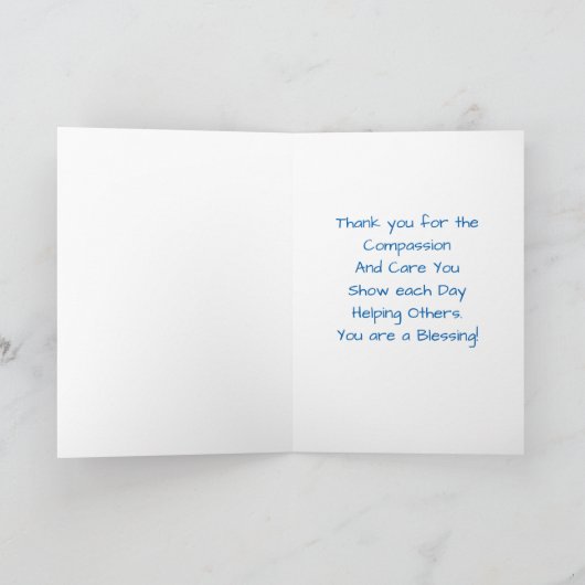 Danke, Pastor Dankeskarte (Innenseite)