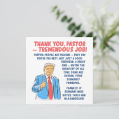 Danke Pastor Wertschätzung Karte (Stehend Vorderseite)