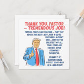 Danke Pastor Wertschätzung Karte (Vorderseite/Rückseite Beispiel)