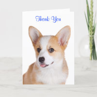 Danke Pembroke Welsh Corgi Grußkarte