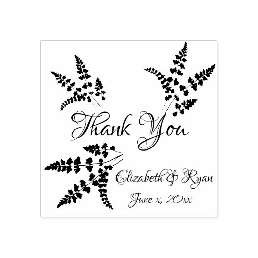 Danke, Personalisierte Gummi-Briefmarke Gummistempel (Prägung)