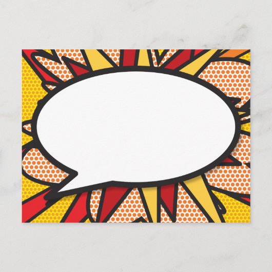 DANKE Personalisierte Sprechblase Modern Ankündigungspostkarte (Rückseite)