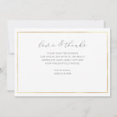 Danke | personalisierte zweiseitige Hochzeit (Rückseite)