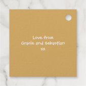 Danke Personalisiertes Spottern-Muster Geschenkanhänger (Rückseite)