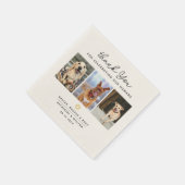 Danke Pet Theme 3 Fotos Wedkin Napkin Serviette (Ecke)