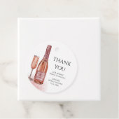 Danke Petals und Prosecco Brautparty Geschenkanhänger (Beispiel)