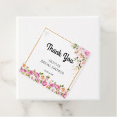 Danke Petals und Prosecco Floral BridalShower Geschenkanhänger (Beispiel)