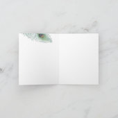 Danke Pfauenfeder Inspirierend (Innenseite)