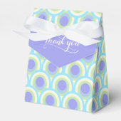 Danke Pfauenovals lila grünblaue Geschenkboxen Geschenkschachtel (Vorderseite)