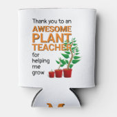 Danke Pflanze Lehrer Monogram Dosenkühler (Vorderseite)