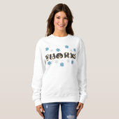 Danke Pinguin Winter Snowflake Holiday Sweatshirt (Vorne ganz)