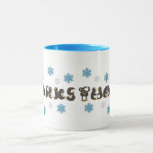 Danke Pinguin Winter Snowflake Snow Tasse (Zentrum)