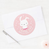 Danke Pink Baby Duwer Kawaii Bunny Sticker (Umschlag)