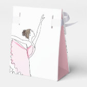 Danke Pink Ballerina Birthday Baby Fevor Boxes Geschenkschachtel (Rückseite)
