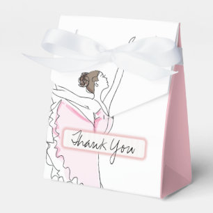Danke Pink Ballerina Geburtstag Baby Fevor Boxen Geschenkschachtel
