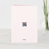 Danke Pink Creme Abstrakte Gestaltung Karte (Rückseite)