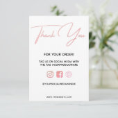 Danke Pink Custom Media Insert (Stehend Vorderseite)