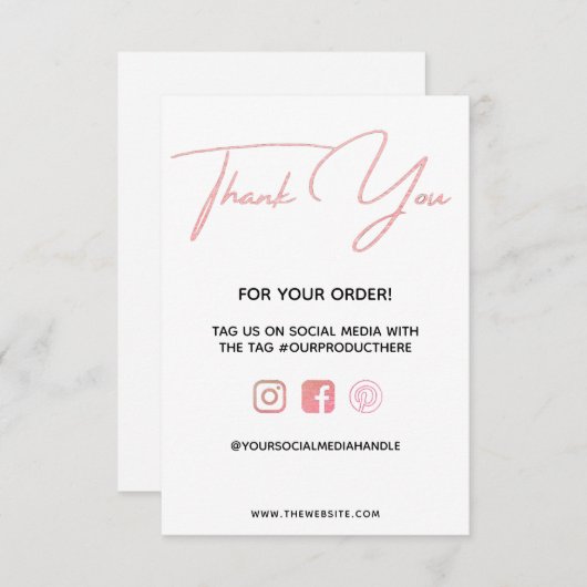 Danke Pink Custom Media Insert (Vorne/Hinten)