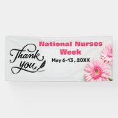 Danke Pink Daisy National Nurses Week Banner (Horizontal)