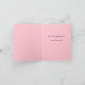 Danke Pink Floral Watercolor (Innenseite)